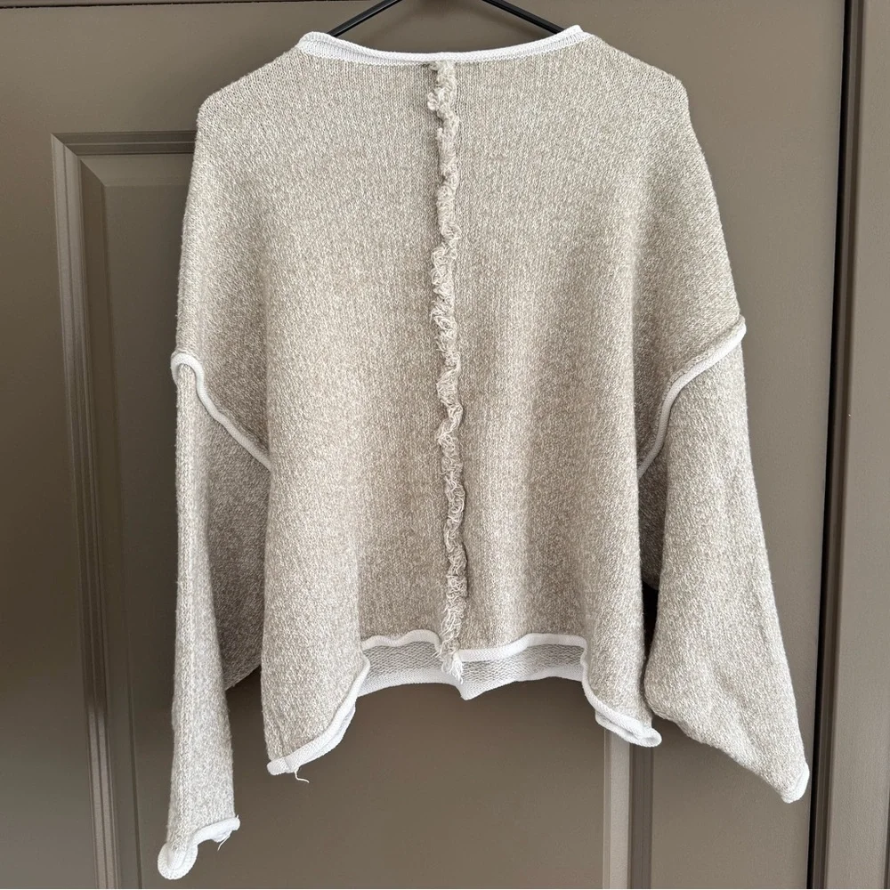 Vici Chunky Raw Hem Sweater - Picture 2 of 3
